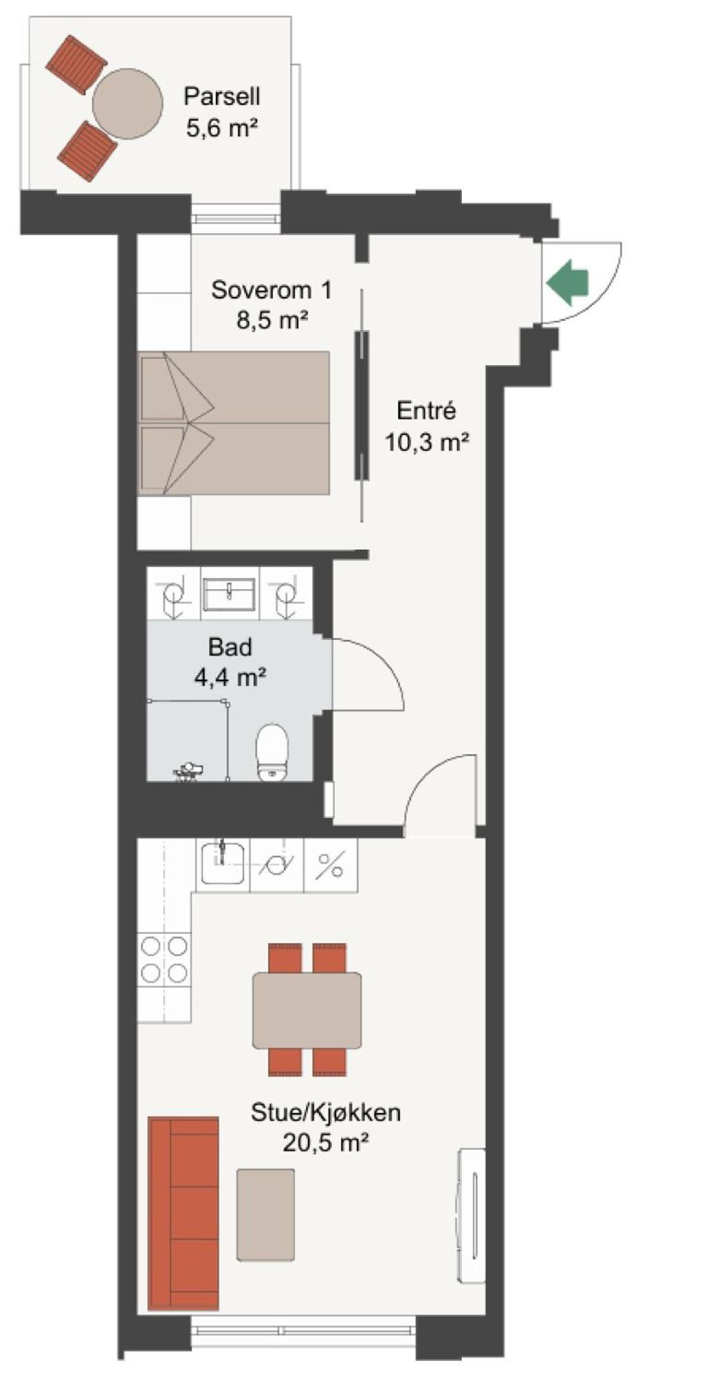 Brand New And Modern Apartment In Oslo Center Exterior photo